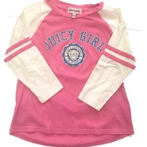 JUICY COUTURE Pink white rhinestones Size M